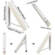thumbnail image 2 of Outdoor Foldable Clothes Hooks Foldable Wall Mounted Clothes Rail Folding Wall Hanger for Bedroom, Bathroom, Living Room, Corners, 2 of 4
