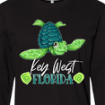 thumbnail image 4 of Inktastic Key West, Florida Happy Sea Turtle Long Sleeve T-Shirt, 4 of 5
