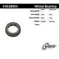 Wheel Bearing-C-TEK Standard Centric 415.68004E Fits select: 1999-2003 FORD F150, 1973-2007 FORD F250