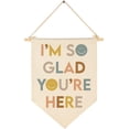 thumbnail image 3 of I'm So Glad You're Here-Decoración del aula-Decoración inclusiva del aula-Regalo de bienvenida-Regalo del maestro-Lona colgante banderín bandera cartel de pared decoración regalo-cumpleaños regalo de, 3 of 4