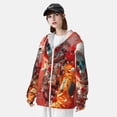 thumbnail image 4 of Logiee Space Skeleton Art Print Men's Women Light Jacket Full Zip Sun Protection Hoodie Long Sleeve Sun Shirts for Men Hiking Fishing Zip Pockets-3X-Large, 4 of 8