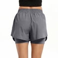 thumbnail image 7 of Uobin Women's 2 in 1 Running Shorts Quick Dry Athletic Gym Workout Shorts with Liner Phone Pockets, 7 of 7
