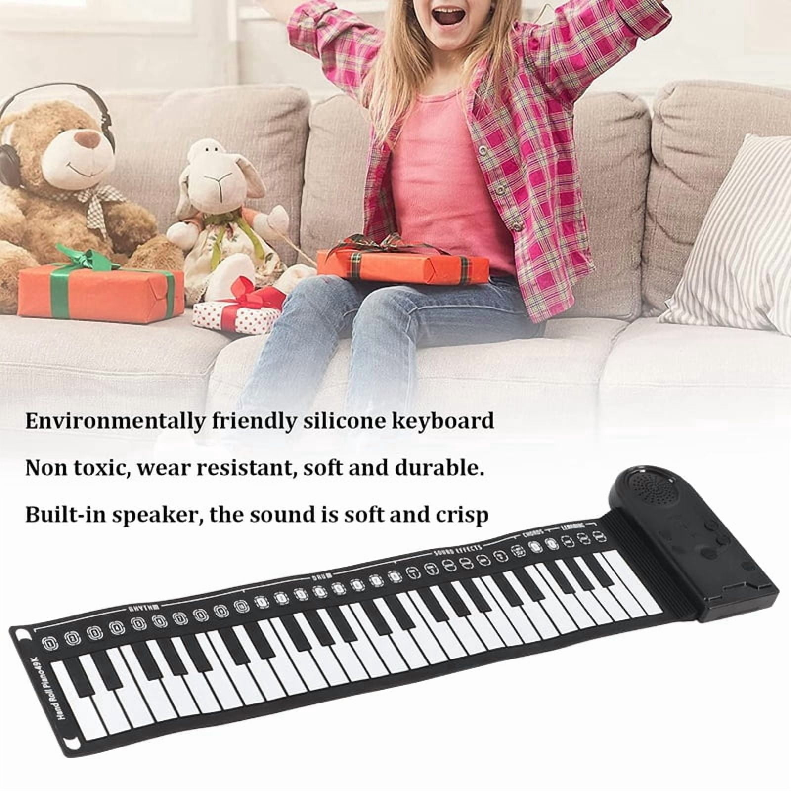 3X Keyboard Piano Roll Up Electric Piano for Beginners Foldable 49 Keys Electronic Piano