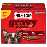 Milk Bone GravyBones Dog Biscuits, Small Dog Treats, 7 lb.