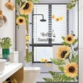 thumbnail image 5 of Farcauo 2 Set Wall Decals Peel and Stick Wall Stickers & Murals Sunflower Wall Decor Living Room Wall Stickers Decor for Bedroom Bathroom Wall Decals Yellow Flower Vinyl Kitchen Wall Murals, 5 of 5