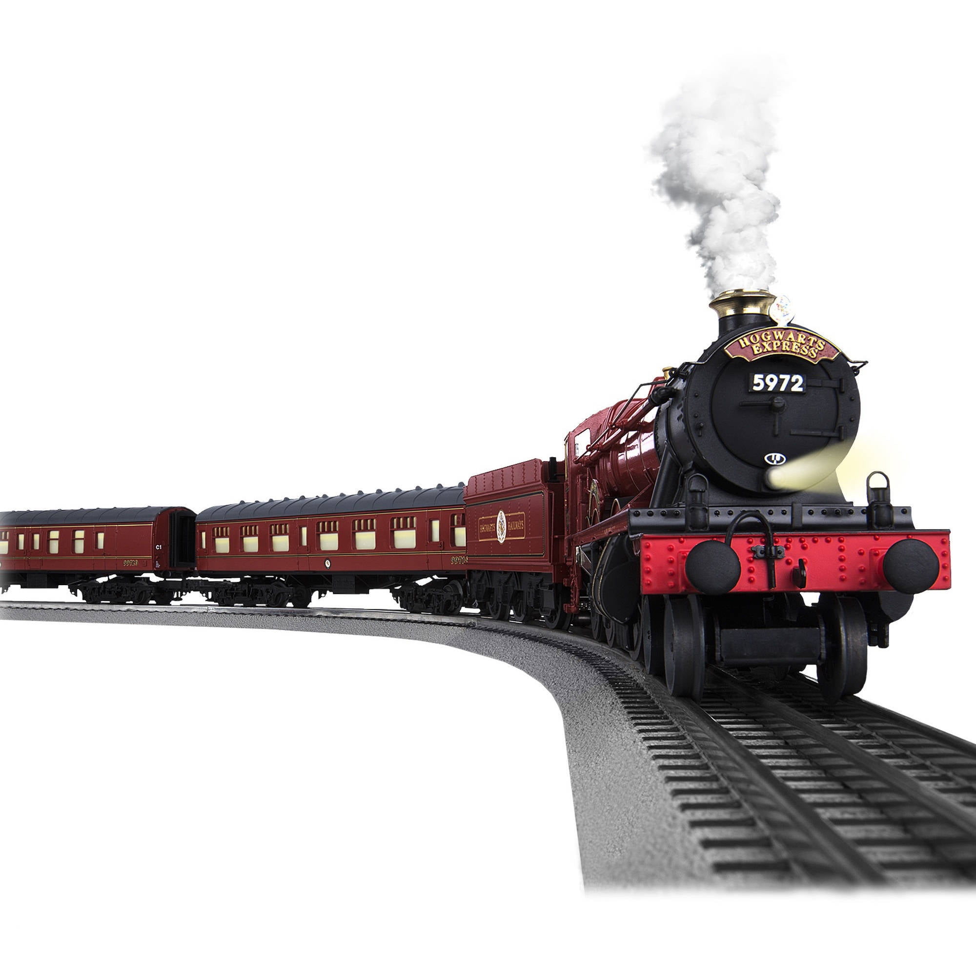 train set with animals