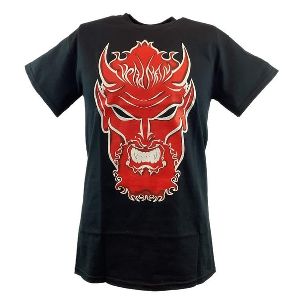 Undertaker Big Evil Red Devil Head Mens Black T-shirt Mens XL 