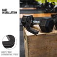 thumbnail image 3 of WRITWAA 6Pcs Black Plastic Barbell Hooks for Wall Mount Storage Fit Squat Bench Barbell Racks, 3 of 8