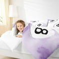 thumbnail image 4 of Feelyou Purple Ball Print Bedding Comforter Set for Kids, Watercolor Billiards Twin Comforter Sets, Kawaii Cartoon Reversible Bedding Set, Super Cozy Room Decor, 2-Piece, 4 of 8