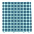 thumbnail image 2 of Ambesonne Geometric Shower Curtain, Retro Ornamental Squares, 69"Wx75"L, Turquoise Multicolor, 2 of 4