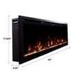 thumbnail image 3 of Modern Ember 42" Vibrance Linear Electric Fireplace Crystal Ember Bed- Works with Wi-Fi App, 3 of 6