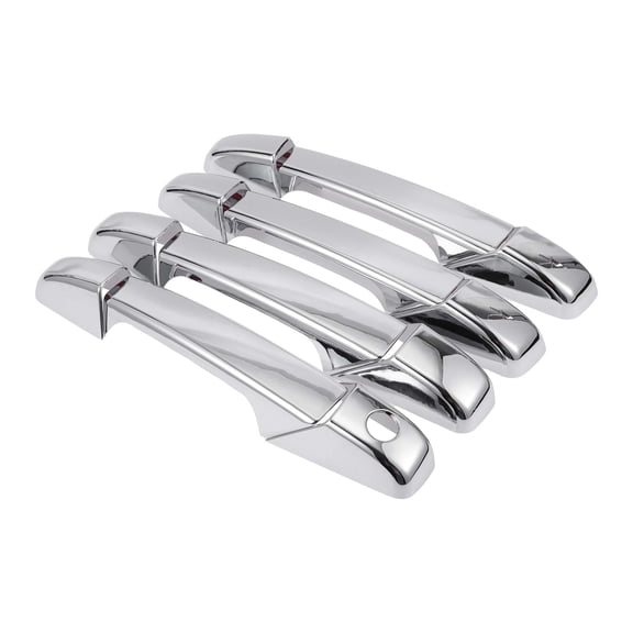 Unique Bargains 4pcs Exterior Door Handle Cover Car Door Handle Protector for Chevrolet Avalanche 2007-2014 Car Door Handle Protector Chrome Silver Tone