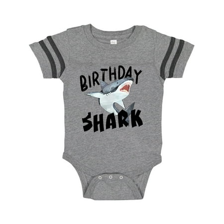 

Inktastic Birthday Shark Gift Baby Boy or Baby Girl Bodysuit