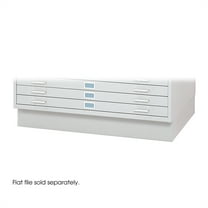 Safco Closed Low Base for 4986 and 4996 Flat File Cabinets in White
