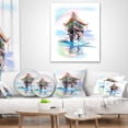 thumbnail image 4 of Designart Pagoda in Vietnam - Abstract Throw Pillow - 18x18, 4 of 5