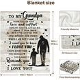 thumbnail image 6 of Grandpa Blanket Super Soft Flannel Throw Blanket for Grandfather, Warm Cozy Gift for Birthday Christmas from Grandkids, Lightweight Yet Warm Fleece Blanket for Elderly Men, 6 of 6
