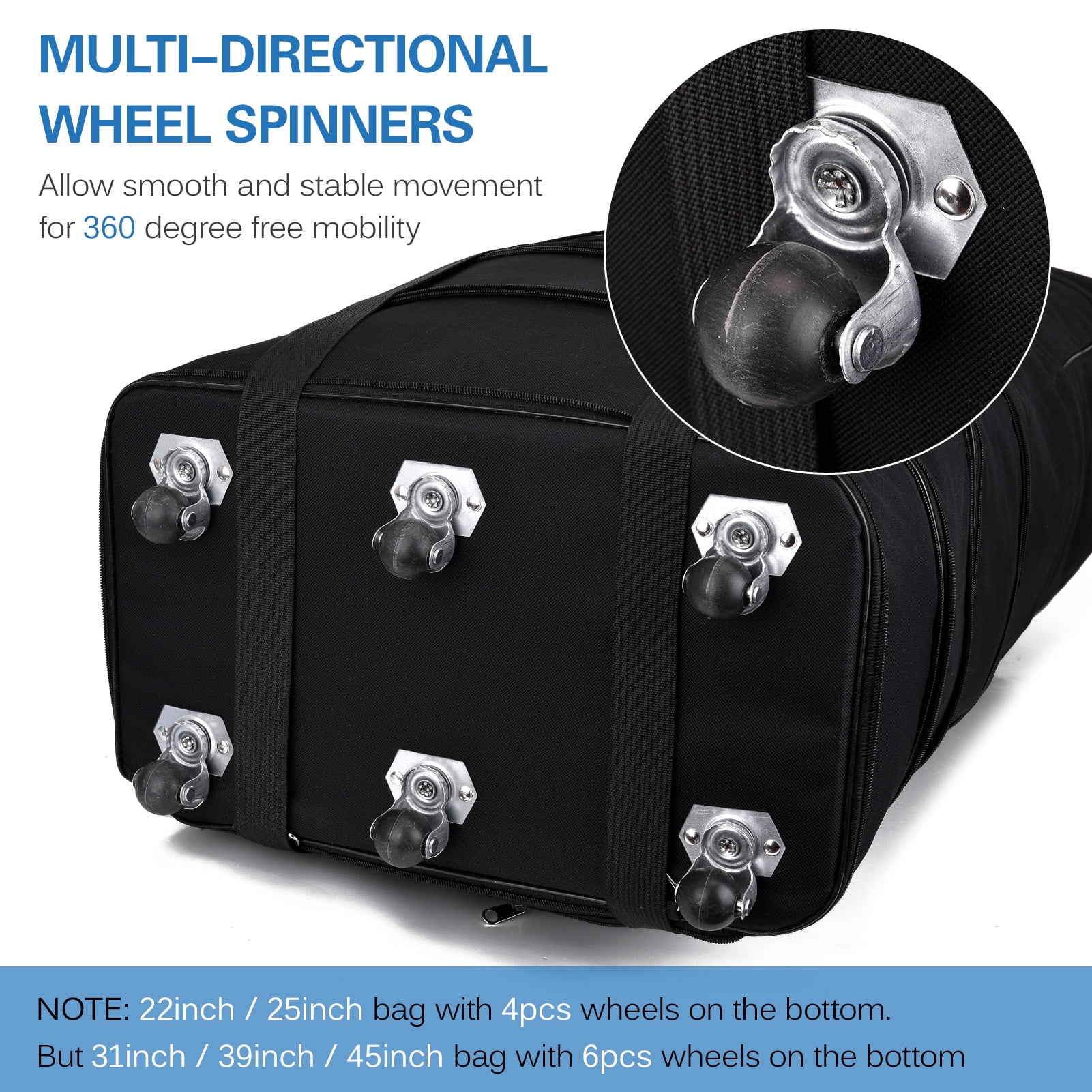 Expandable Suitcase Bag Foldable Rolling Luggage Bag for Travel Business