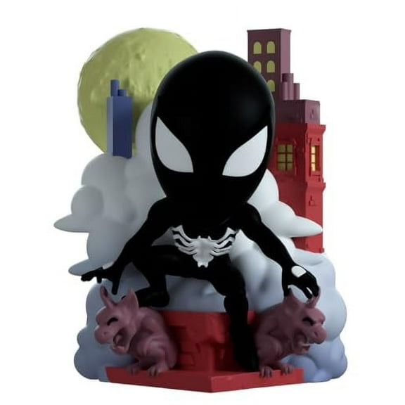 Youtooz Marvel Collection Web of Spiderman #1 4.8 inch Vinyl Figure, Collectible Symbiote Spiderman Action Figure, Symbiote Spiderman, Web of Spiderman #1 Figure