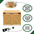 thumbnail image 4 of Hanover Outdoor 4.9 ft. x 4 ft. Wooden Trash Bin and Recyclables Storage Shed - HANWS0104-NAT, 4 of 7