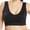 Black/3PCS, variant on Women's Breathable Sleeping Bra Yoga Bras Solid Underwear Wire Free Seamless Wide Straps Full Coverage Sport Plus Size Bralette Beauty Back Bra with Removable Padded 3Pack S-3XL