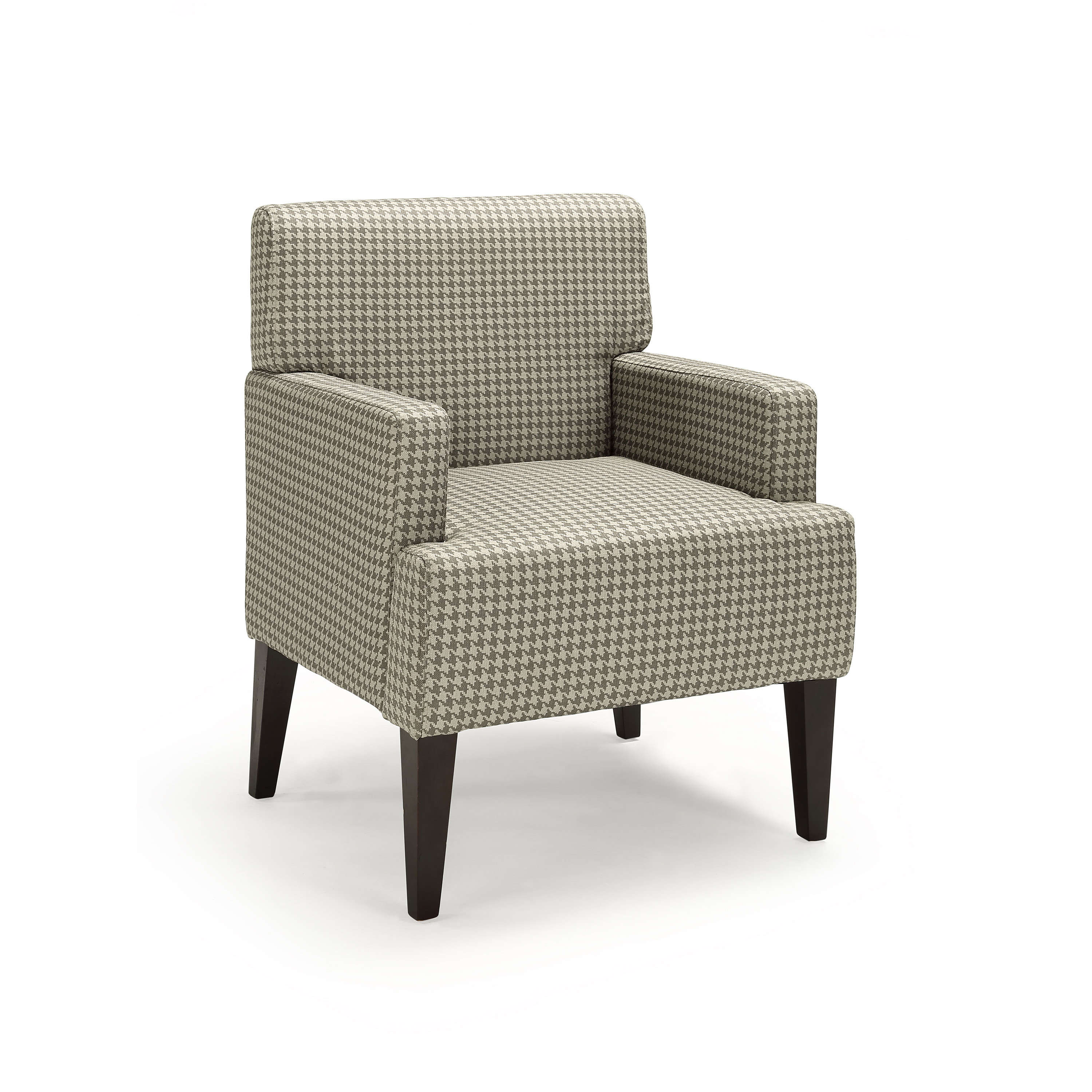 Parlour Scotty Houndstooth Upholstered Accent Chair Multiple Colors Walmart Com Walmart Com