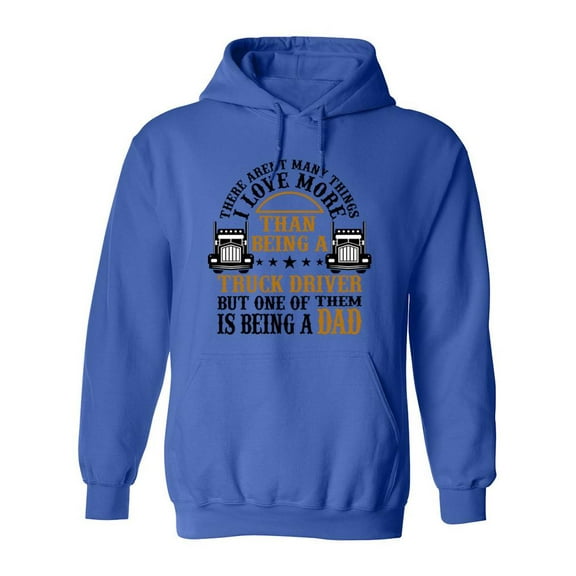 Truck Driver And Dad Hoodie Men -SPIdeals Designs, Male Small
