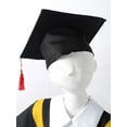 thumbnail image 7 of CHICTRY Kids Boys Girls Graduation Gown with Tassel Cap Ceremony Uniform Kindergarten Elementary School Dress Up Costume Yellow 10-12, 7 of 7