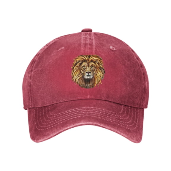Lion Face Baseball Caps for Men Women Adjustable Casual Trucker Hats for Fishing Outdoor Activities Fashion Hats