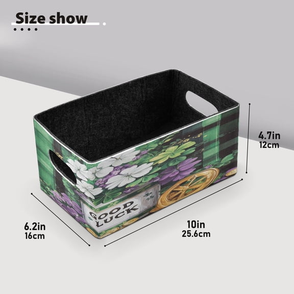 BZSMCE Shelf Baskets Drawing Vase Pattern Pattern Storage Cube Bins 10.1*6.3*4.7in Set of 2