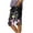 I-Black, variant on TEAJOPSUU Bermuda Shorts for Women Knee Length Side Slit Comfy Linen Shorts Casual Summer Boho Print Beach Short with Pockets E-Blue