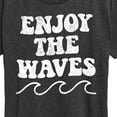 thumbnail image 3 of Instant Message - Enjoy the Waves - Women's Short Sleeve Graphic T-Shirt, 3 of 6