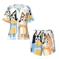 thumbnail image 4 of Lsque Bluey Women's Short-Sleeved Pajama Set - 2 Piece Soft and Lightweight Sleepwear Set-Small, 4 of 9