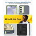 thumbnail image 5 of KOMI for Samsung Galaxy S24/S25 Case 5G Built-in Stand with Glass Screen Protector,Heavy Duty Drop Protection Full Body Rugged Shockproof Military Protective Tough Durable Cover for Galaxy S24/S25, 5 of 5
