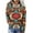 04 Multicolor, variant on Geometric Print Western Aztec Hoodies for Women Pullover Casual Ethnic Style Long Sleeve Loose Retro Hooded Sweatshirt Tops