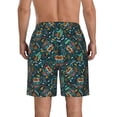 thumbnail image 3 of Yiaed Owl Doodle Print Men's Swim Trunks with Lining Quick Dry Sports Shorts Beach Shorts Boardshorts-X-Large, 3 of 5