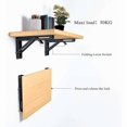thumbnail image 2 of 2PCS Folding Shelf Bracket 292mm Folding Bracket Wall Shelf Heavy Duty Folding Bracket Black Folding Console Bracket, 2 of 4