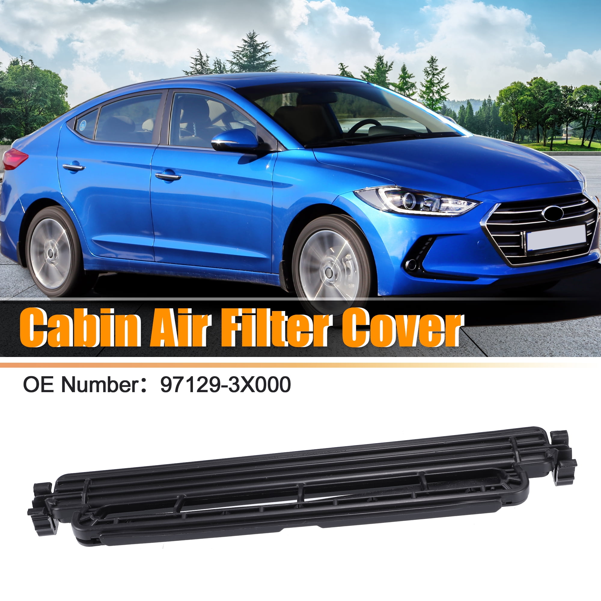 Unique Bargains Cabin Air Filter Access Door Cover for Hyundai Elantra for Kia Forte