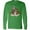 Kelly Green, variant on Inktastic Squirrel Superhero Landing with Acorns Long Sleeve T-Shirt