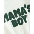 thumbnail image 4 of Zehjuhan Infant Baby Boy 2Pcs Cute Outfits, Toddler Long Sleeve Crew Neck  "MAMA'S BOY" Letter Print Sweatshirt+Pants Fall Winter Casual Clothes Set, 4 of 7