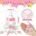 thumbnail image 3 of 48Pcs Plastic Baby Bottles, Baby Shower Favors, Clear Mini Milk Bottles With Pink And Blue Ribbon And Cap, 3.54×1.57Inch, For Baby Shower Party Favors, Wedding Guest Gifts, Birthday Decorations, 3 of 14