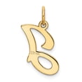 thumbnail image 4 of 14K Gold Polished Fancy Initial Letter J Charm Pendant, 4 of 5