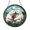 Acrylic 3.5 Inch, variant on Polar Bear Pair with Flowers Stained Glass Style Suncatcher – Window Art