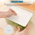 thumbnail image 2 of Crisper Transparent Fresh Keeping Box Storage Containers Refrigerator Fresh Produce Stackable Pantry Bin Fresh Produce Saver Storage Containers Draining Crisper with Vent Hole, 2 of 7