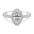 thumbnail image 4 of IGI Certified 3 Carat Marquise Shape Lab Grown Diamond Engagement Ring | 14K White Gold | Amarya Secret Double Halo Lab Diamond Ring | FG-VS1-VS2 Quality Friendly Diamonds, 4 of 6