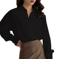 thumbnail image 1 of Womens Long Sleeve Button Down Shirt For Casual Loose Shirt, 1 of 6
