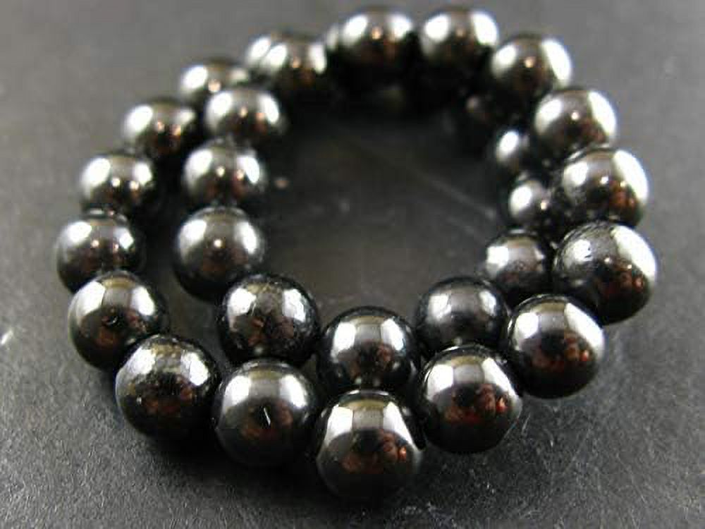 Shungite Bracelet From Russia - 6Mm Round Beads - 7