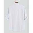 thumbnail image 3 of INCERUN Mens Summer Long Sleeve Casual Leisure Henley Shirts, 3 of 4