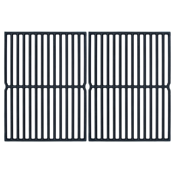 Teupoa 2PC 7522 7521 Grill Grates Replacement for Weber Genesis Silver A, 15" x 11.25" Cast Iron Grate Grid for Weber Spirit E/S 200 E/S210, Spirit 500
