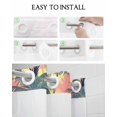 thumbnail image 5 of No Hook Shower Curtain with Snap in Liner, Modern Fashionable Patterns Summer Coconut Trees Hotel Shower Curtains for Bathroom, Washable Shower Curtain Liner Set with Mesh Top Window, 72"x84", 5 of 6