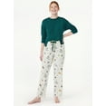 thumbnail image 2 of Joyspun Women's Print Flannel Sleep Pants, Sizes XS to 3X, 2 of 6
